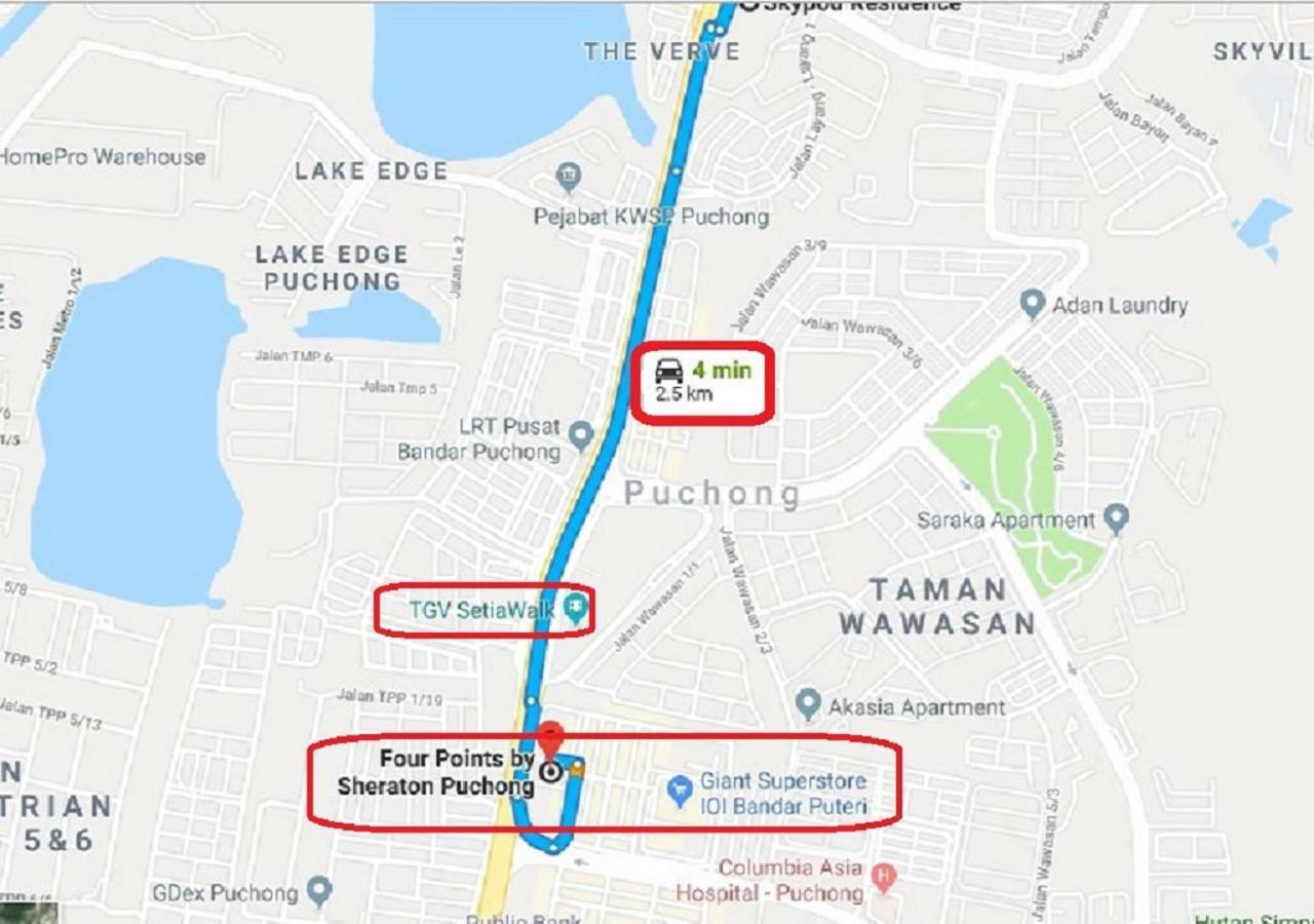Puchong Skypod Residence, High Floor Balcony Unit, Walking Distance To Ioi Mall, 10Min Drive To Sunway Kültér fotó